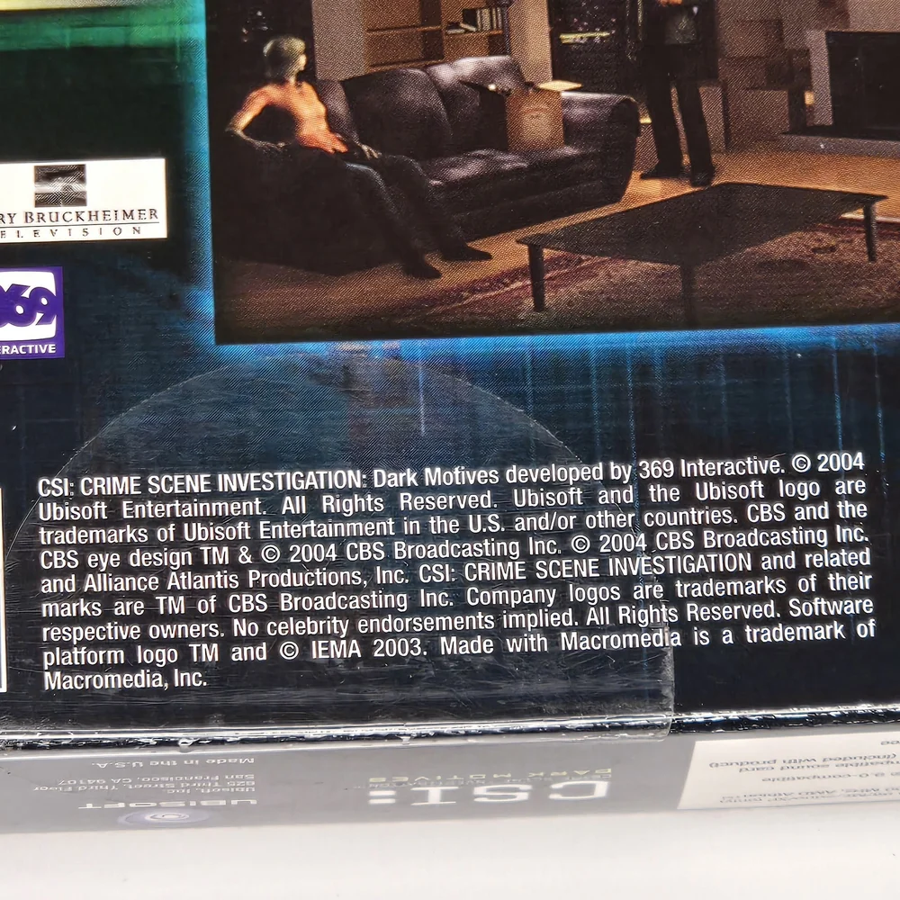CSI Dark Motives PC Game Complete 3 Disc Set w Case Manual